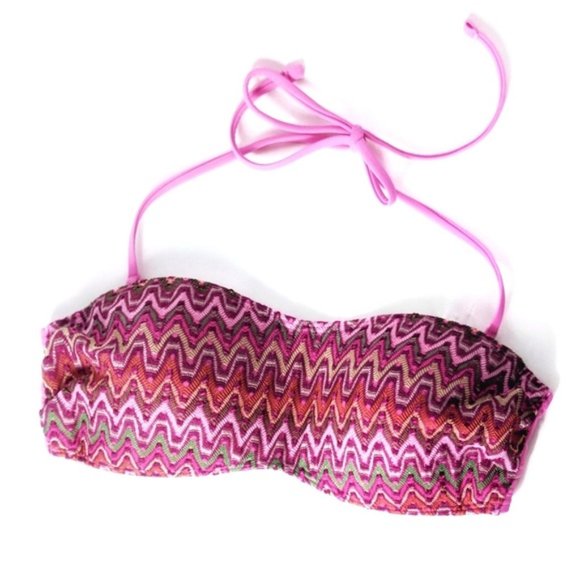 Aerie • Crochet Chevron Bandeau Bikini Top - Picture 2 of 8